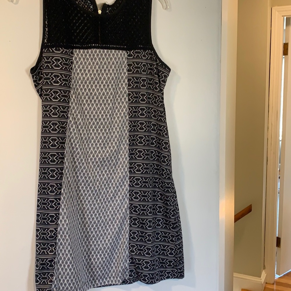Black patterned dress